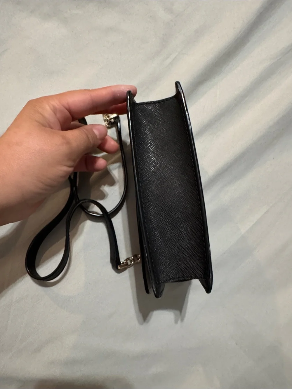 kate spade Two-Tone Crossbody in cream and Black
